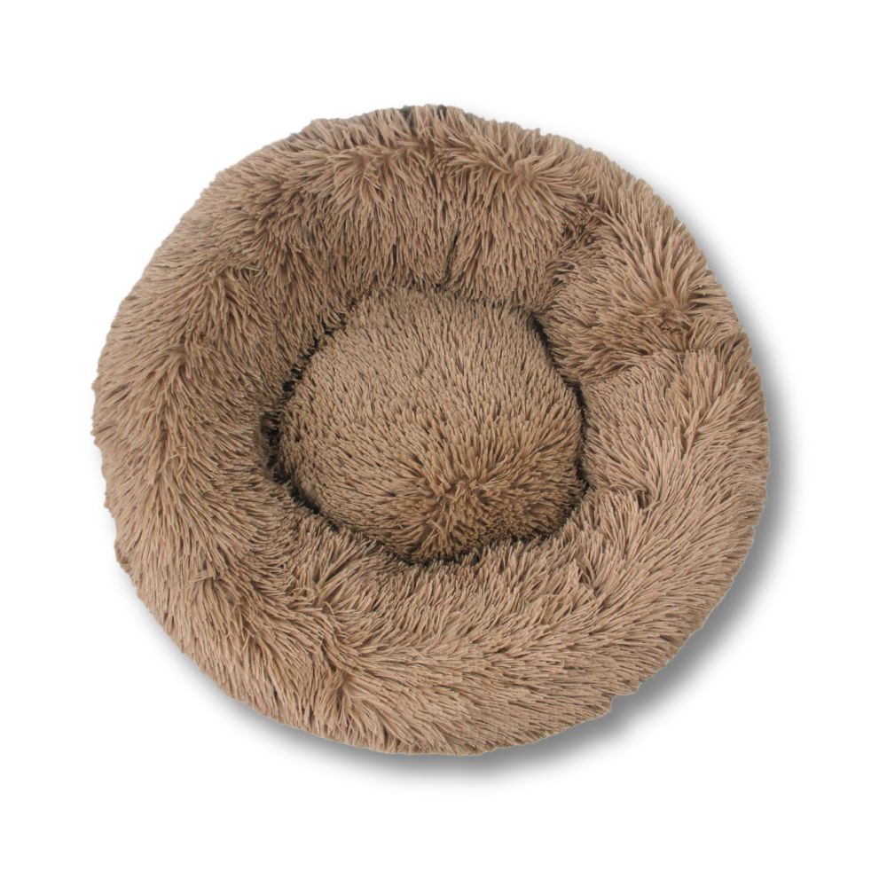 Round plush beds