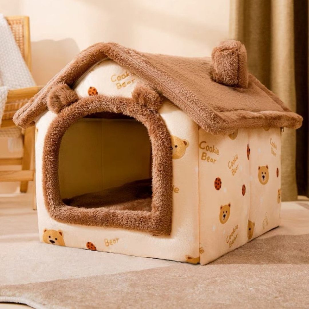 Plush Foldable House - Bear + Free Blanket