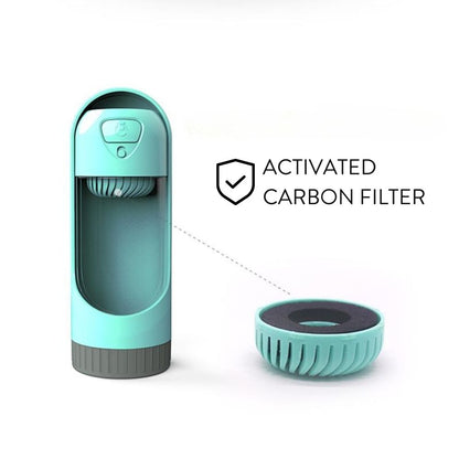 Travel Water Bottle With Filter For Dogs