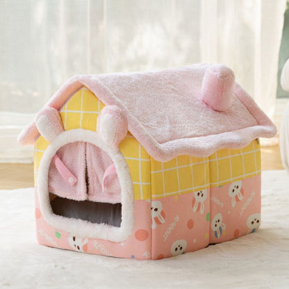 Plush Foldable House - Rabbit Curtain