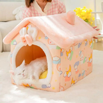 Plush Foldable House - Cloudy + Free Blanket