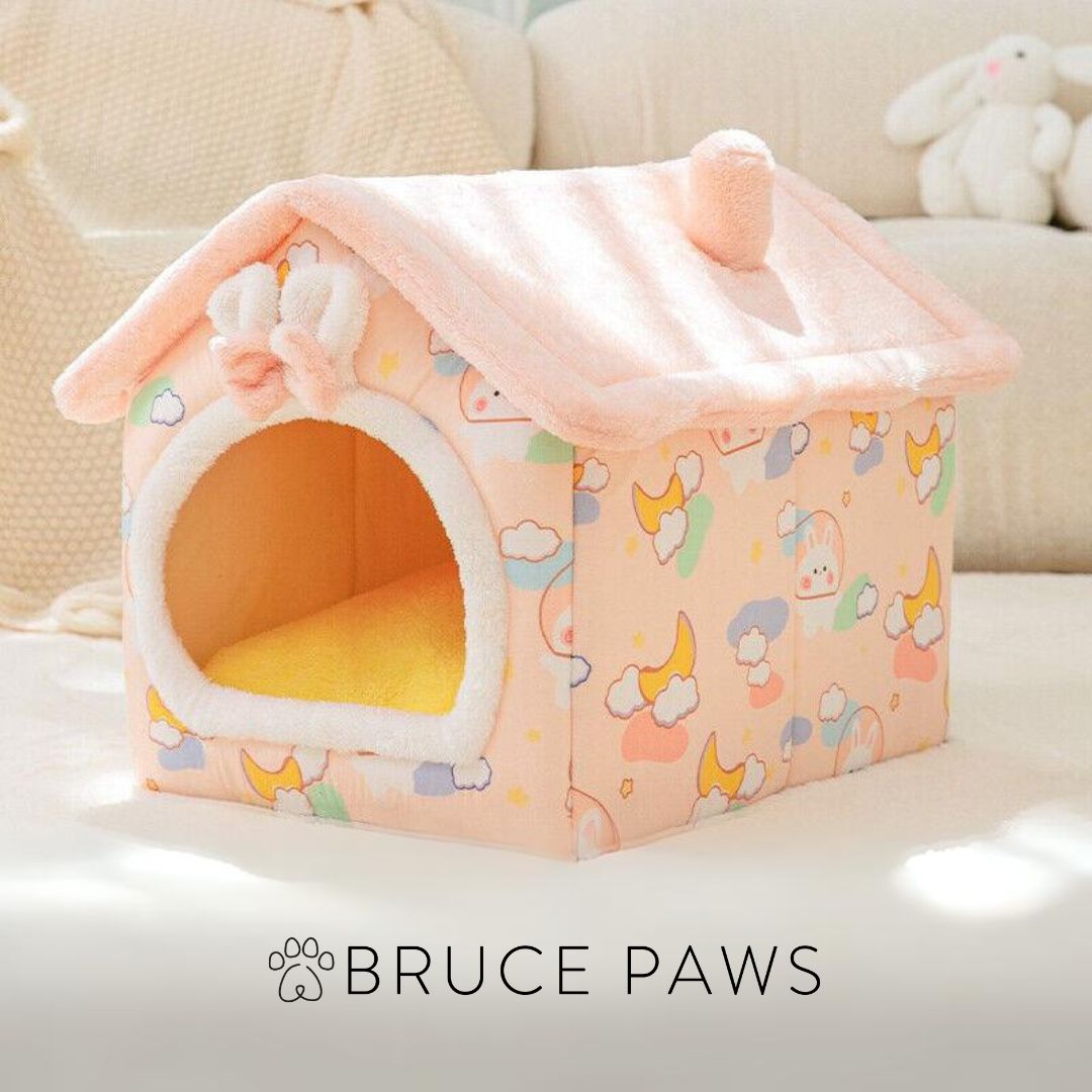 Plush Foldable House - Cloudy + Free Blanket