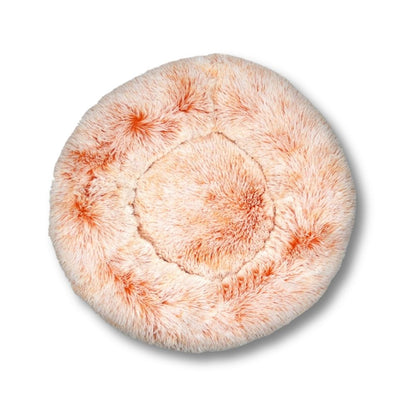 Round Plush Bed - Yellow / Orange