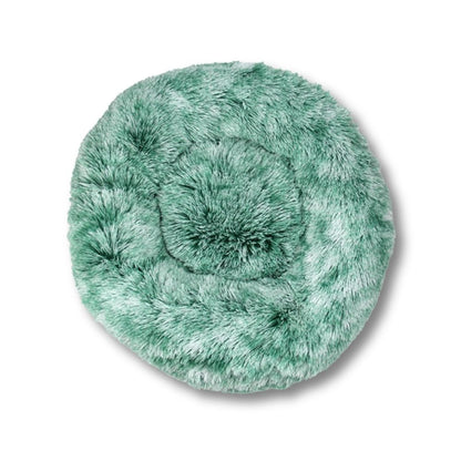 Round Plush Bed - Green