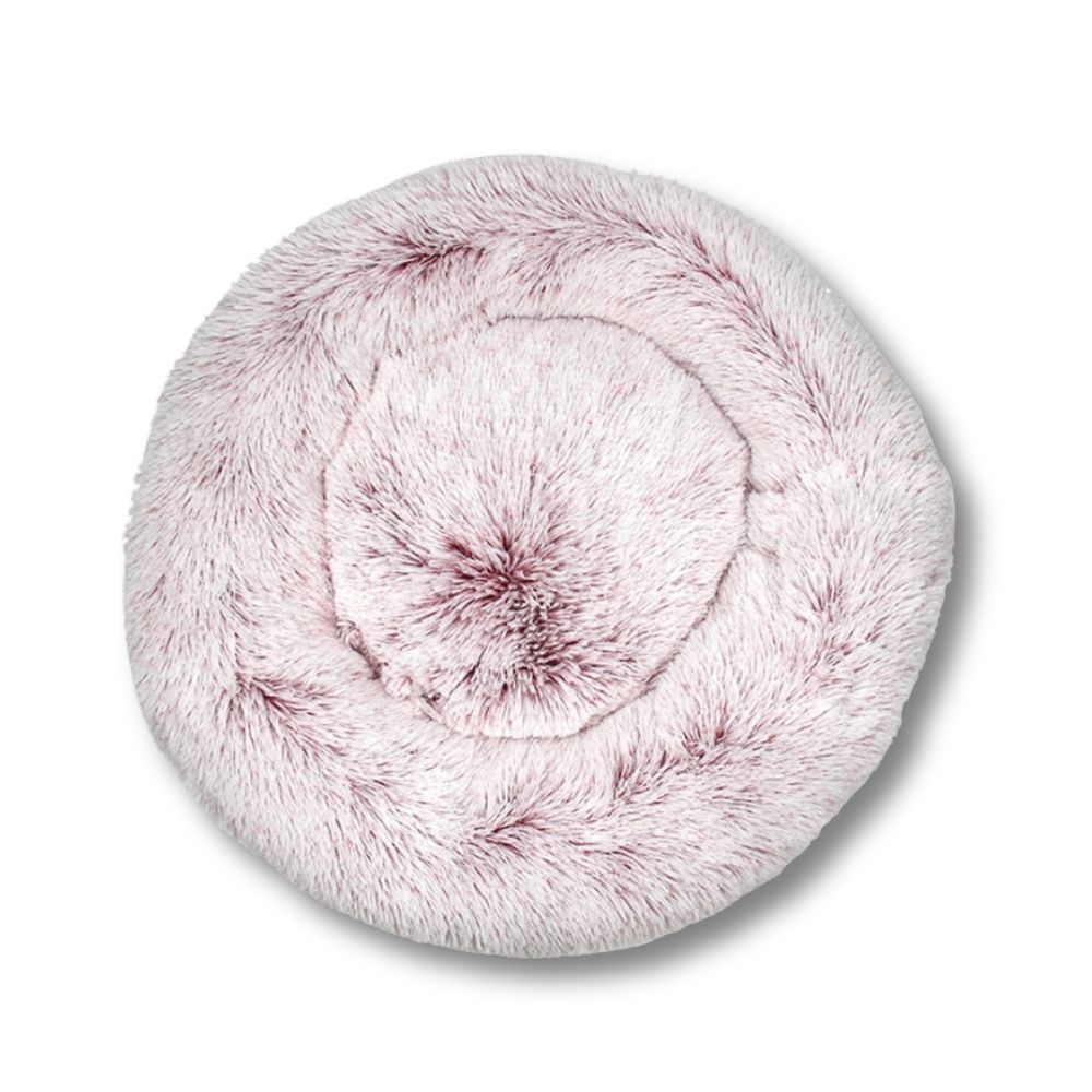 Round Plush Bed - Pink