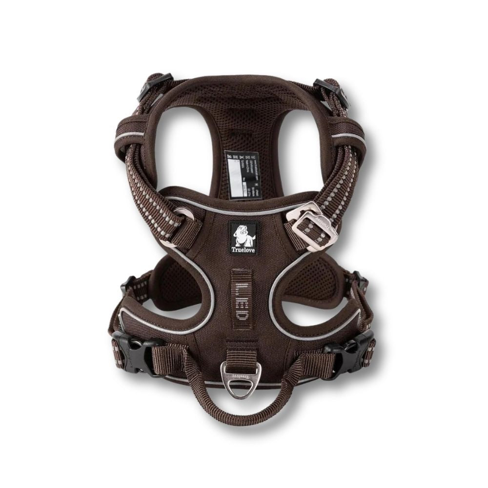 Quick Release Dog Harness - Brown