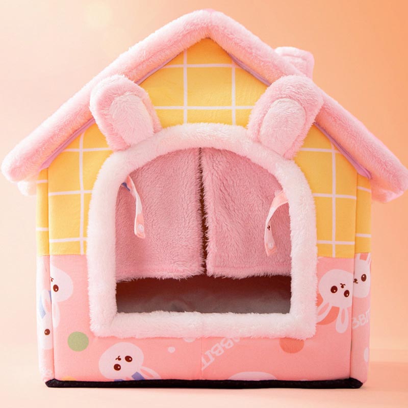 Plush Foldable House - Rabbit Curtain