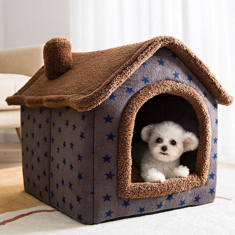 Plush Foldable House - Coffee + Free Blanket