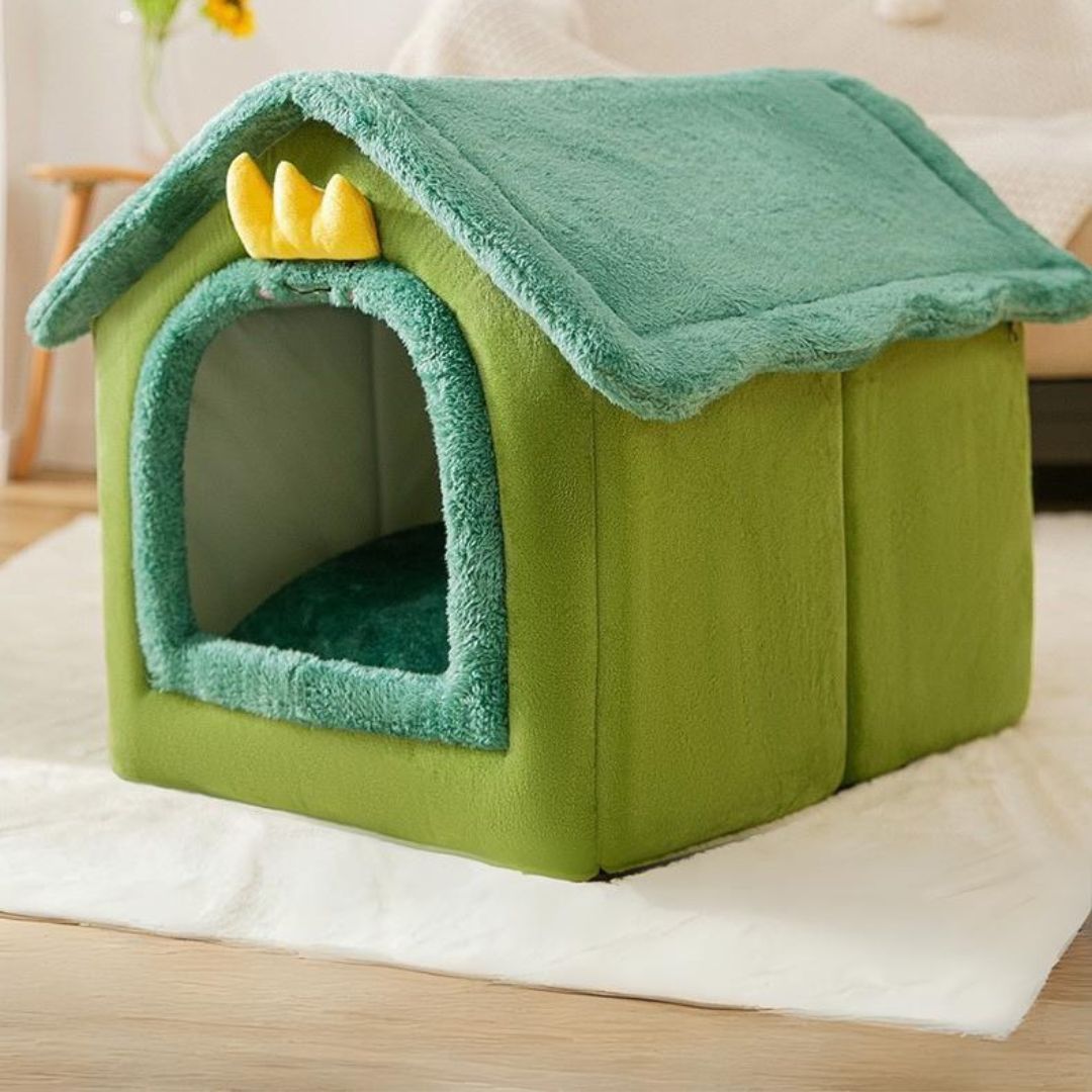 Plush Foldable House - Dinosaur + Free Blanket