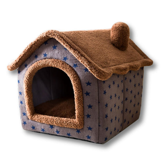 Plush Foldable House - Coffee + Free Blanket