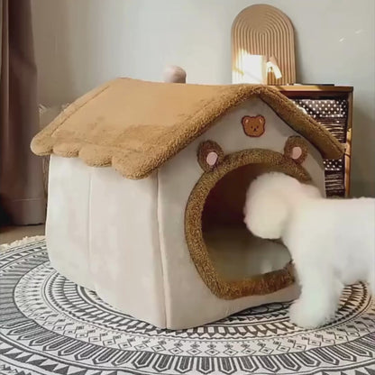 Plush Foldable House - Cabin + Free Blanket