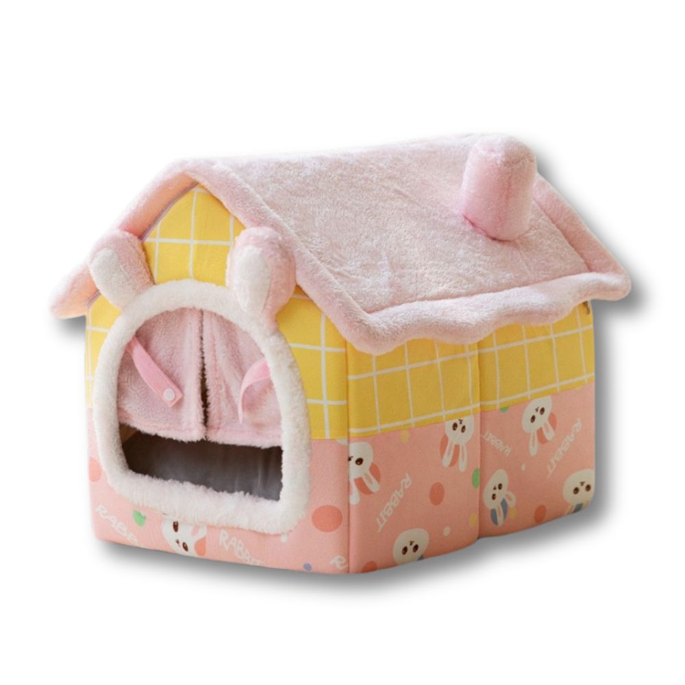 Plush Foldable House - Rabbit Curtain